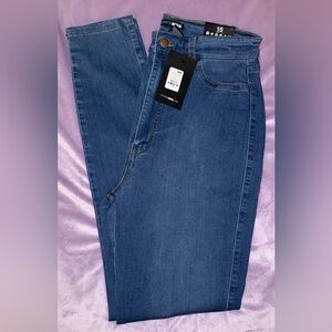Fashion Nova Medium Blue High-Rise Skinny Jeans